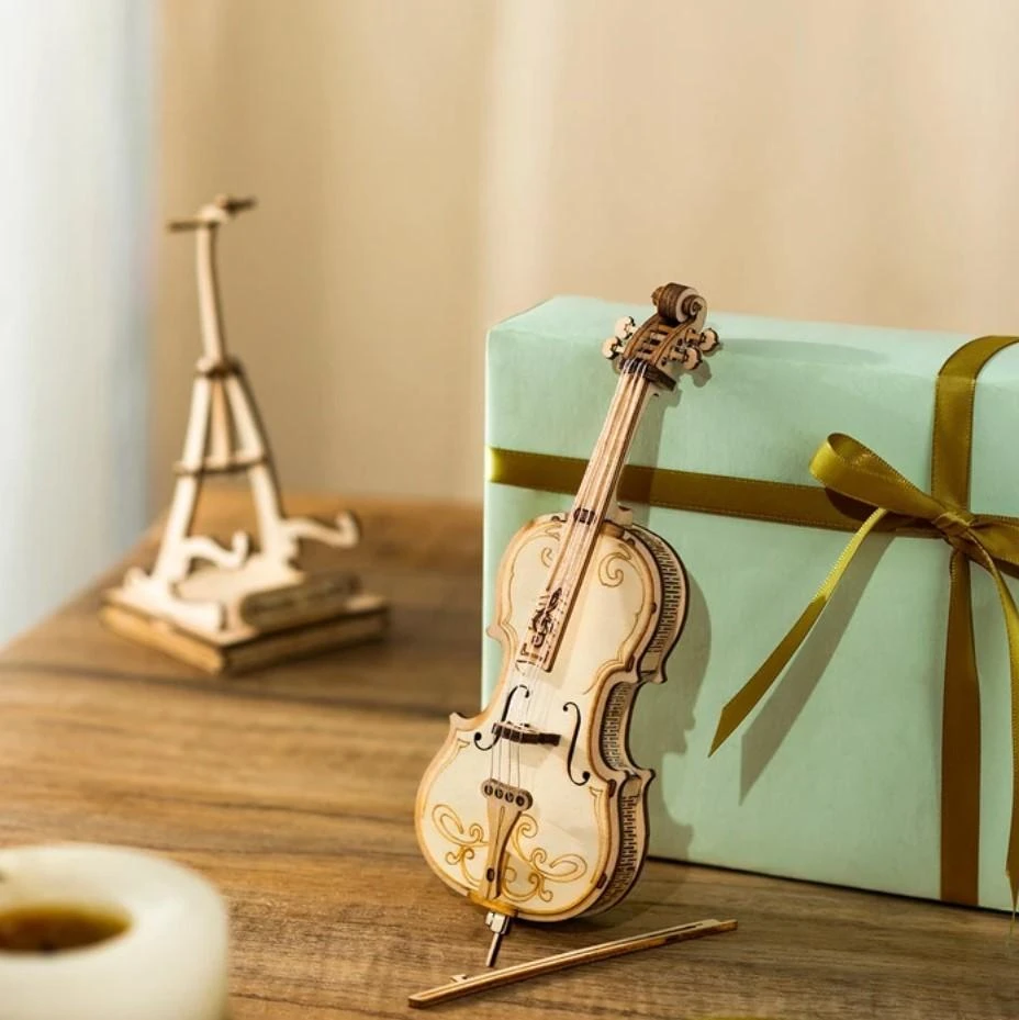 Robotime 3D medinis konstruktorius Violončelė