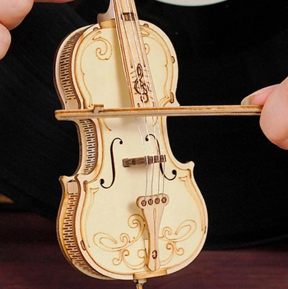 Robotime 3D medinis konstruktorius Violončelė