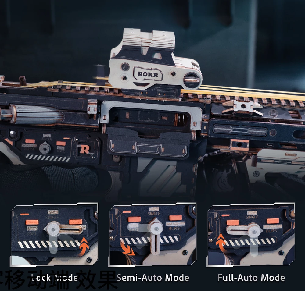 Robotime 3D medinis mechaninis konstruktorius M416 Carbine