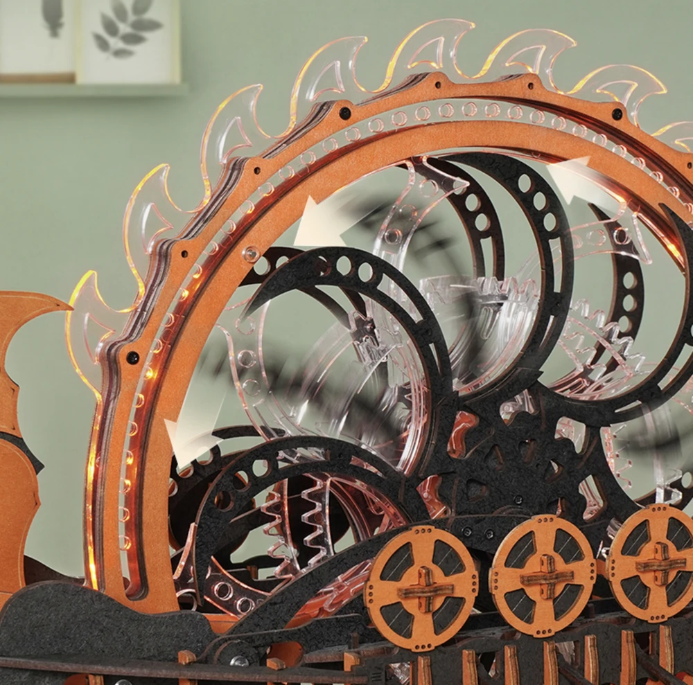 Robotime 3D medinis mechaninis konstruktorius Viking Dragon Ship