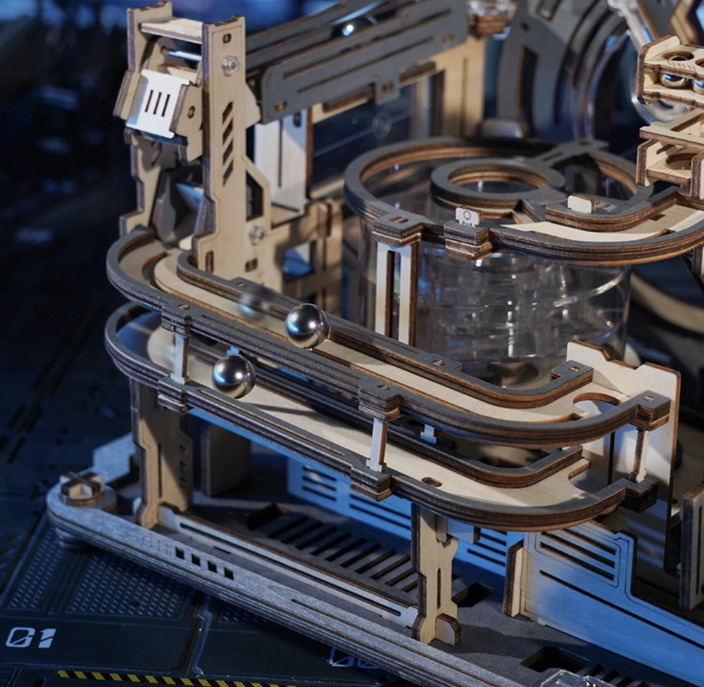 Robotime 3D medinis mechaninis konstruktorius MARBLE SPACEPORT