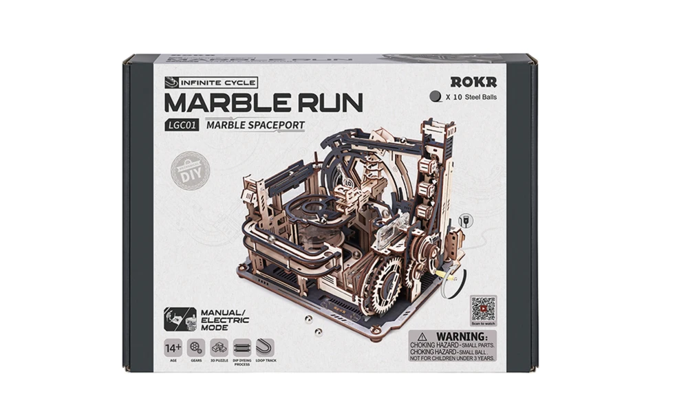 Robotime 3D medinis mechaninis konstruktorius MARBLE SPACEPORT