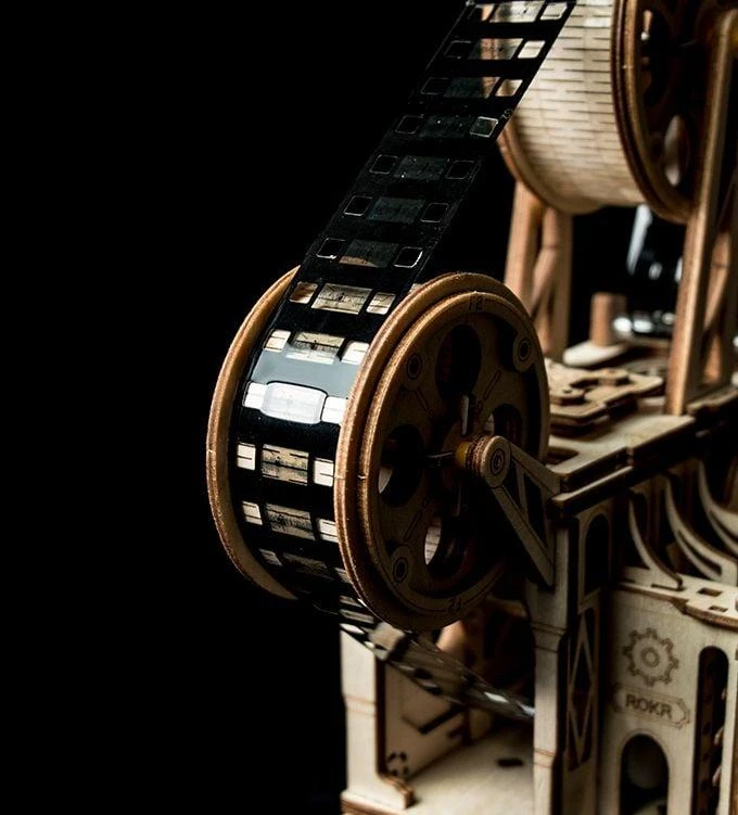 Robotime 3D medinis mechaninis konstruktorius KINO PROJEKTORIUS „Vitascope“