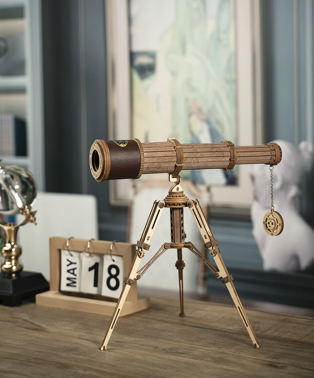Robotime 3D medinis mechaninis konstruktorius TELESKOPAS