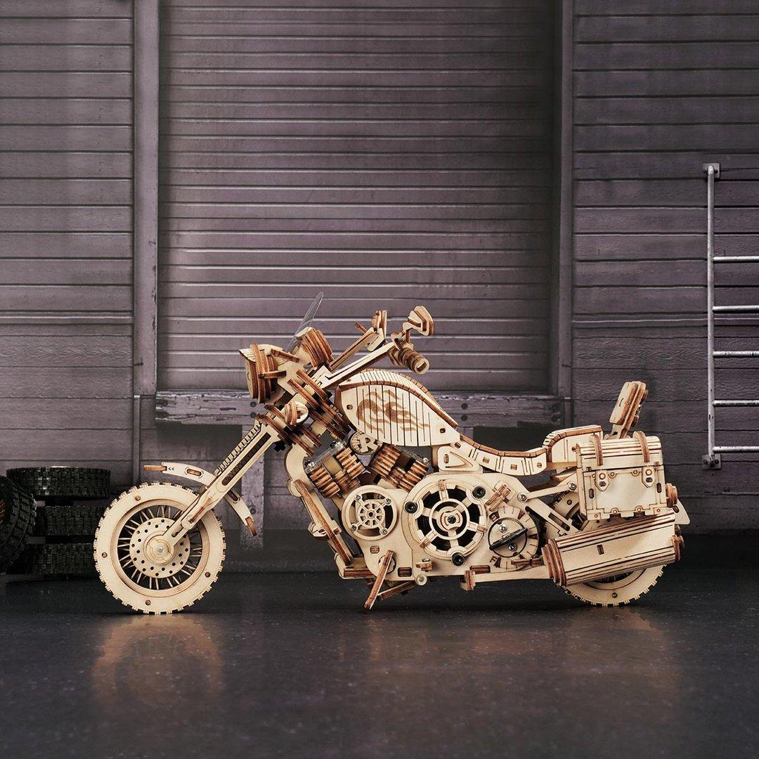 Robotime 3D medinis mechaninis konstruktorius MOTOCIKLAS