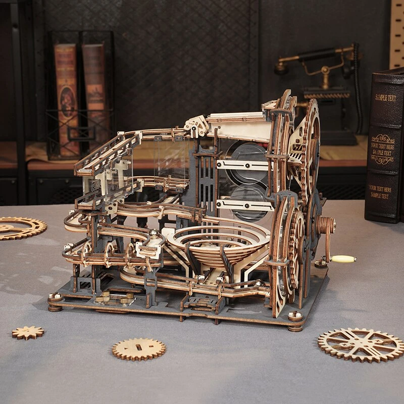 Robotime 3D medinis mechaninis konstruktorius Naktinis miestas