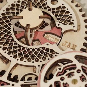 Robotime 3D medinis mechaninis konstruktorius SIENINIS LAIKRODIS