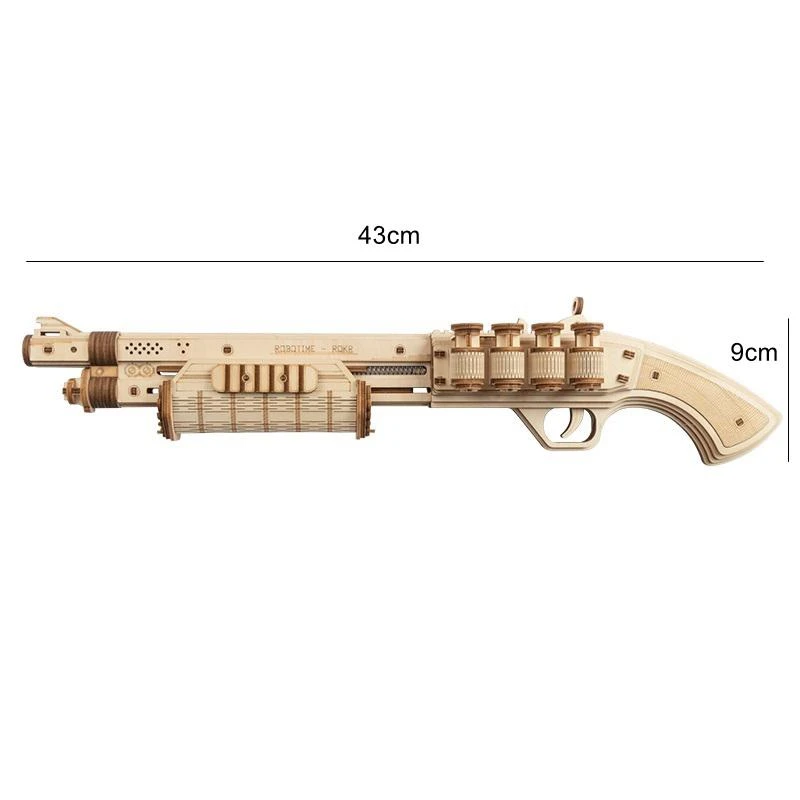 Robotime 3D medinis mechaninis konstruktorius TERMINATOR M870