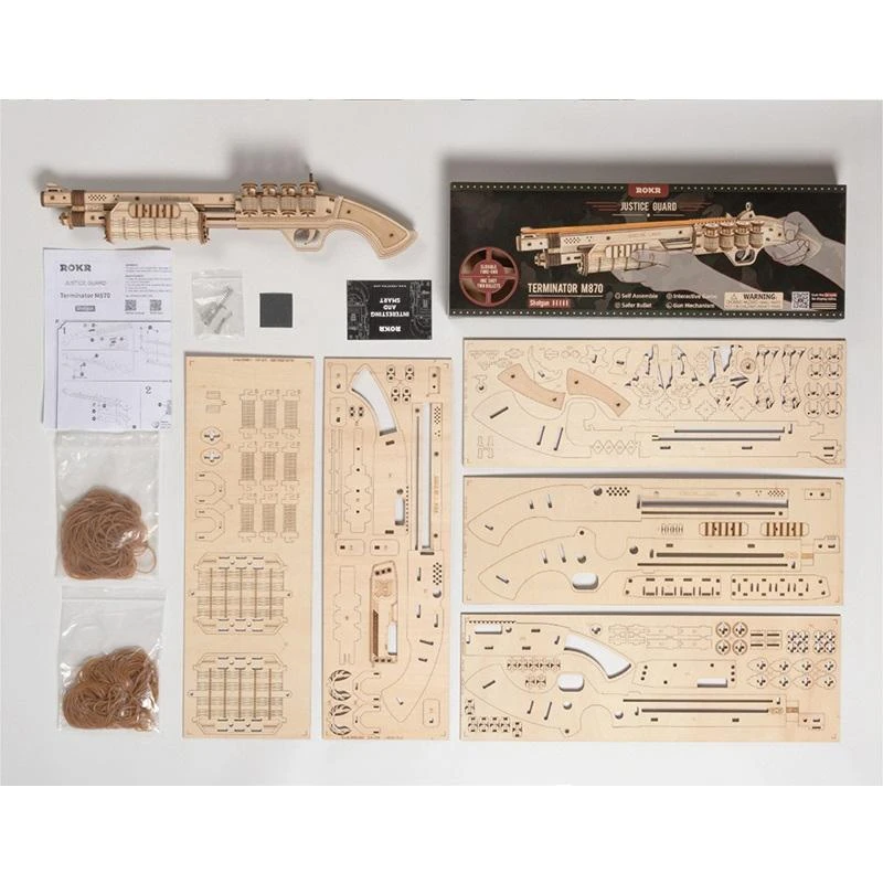 Robotime 3D medinis mechaninis konstruktorius TERMINATOR M870
