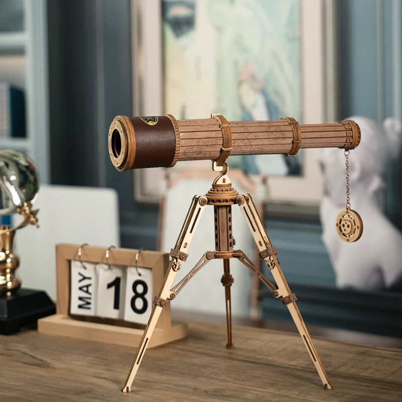 Robotime 3D medinis mechaninis konstruktorius TELESKOPAS