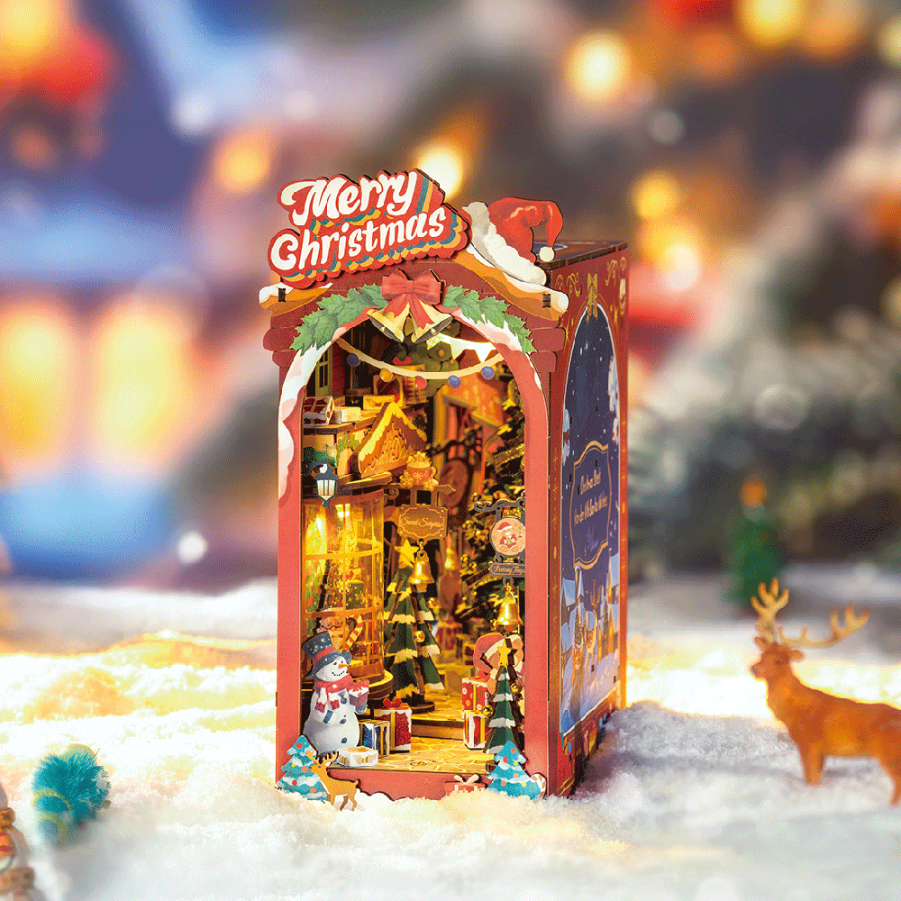 Robotime Mini namas 3D konstruktorius Christmas Street