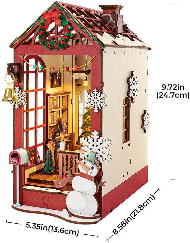 Robotime Mini namas 3D konstruktorius Christmas Indoor Scene