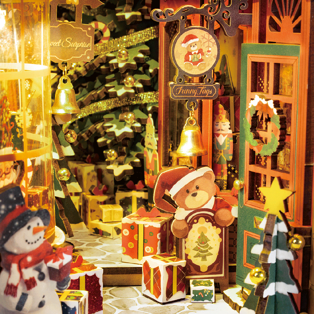 Robotime Mini namas 3D konstruktorius Christmas Street