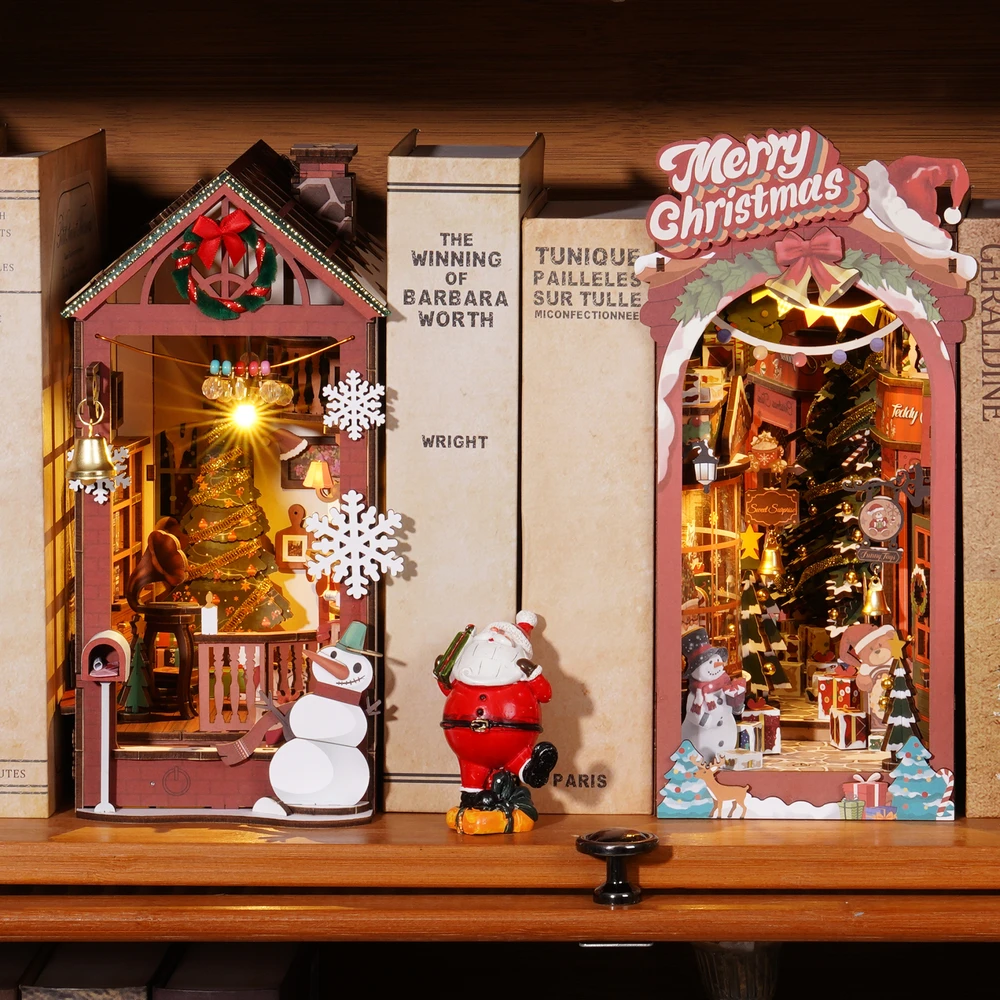 Robotime Mini namas 3D konstruktorius Christmas Indoor Scene