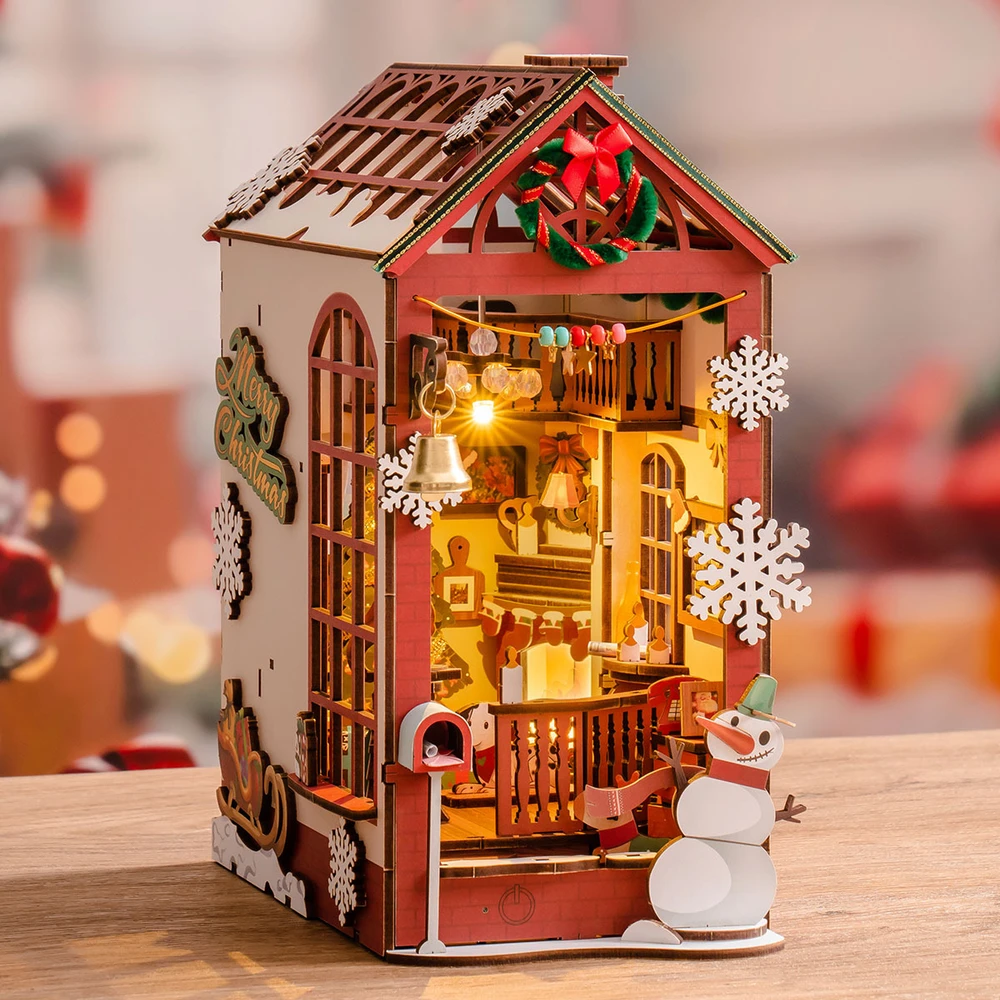 Robotime Mini namas 3D konstruktorius Christmas Indoor Scene
