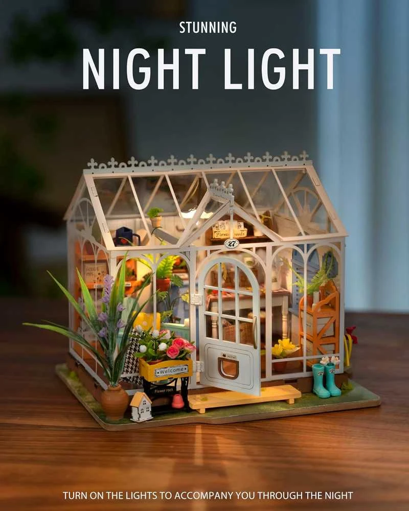 Robotime Mini namas 3D konstruktorius Dreamy Garden House