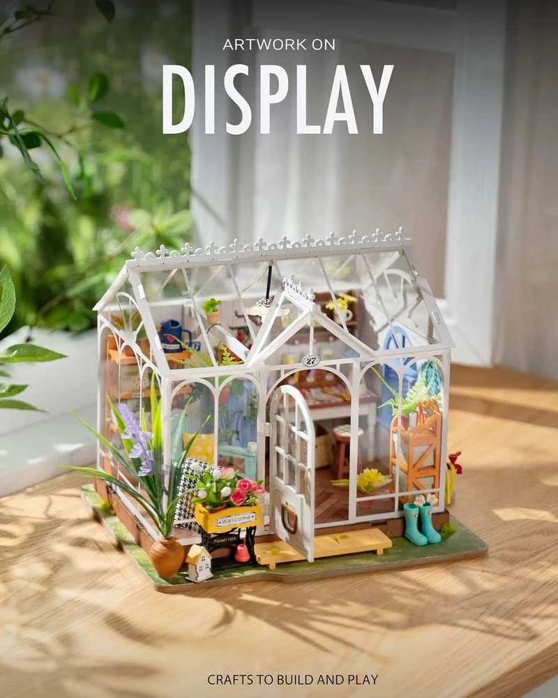 Robotime Mini namas 3D konstruktorius Dreamy Garden House