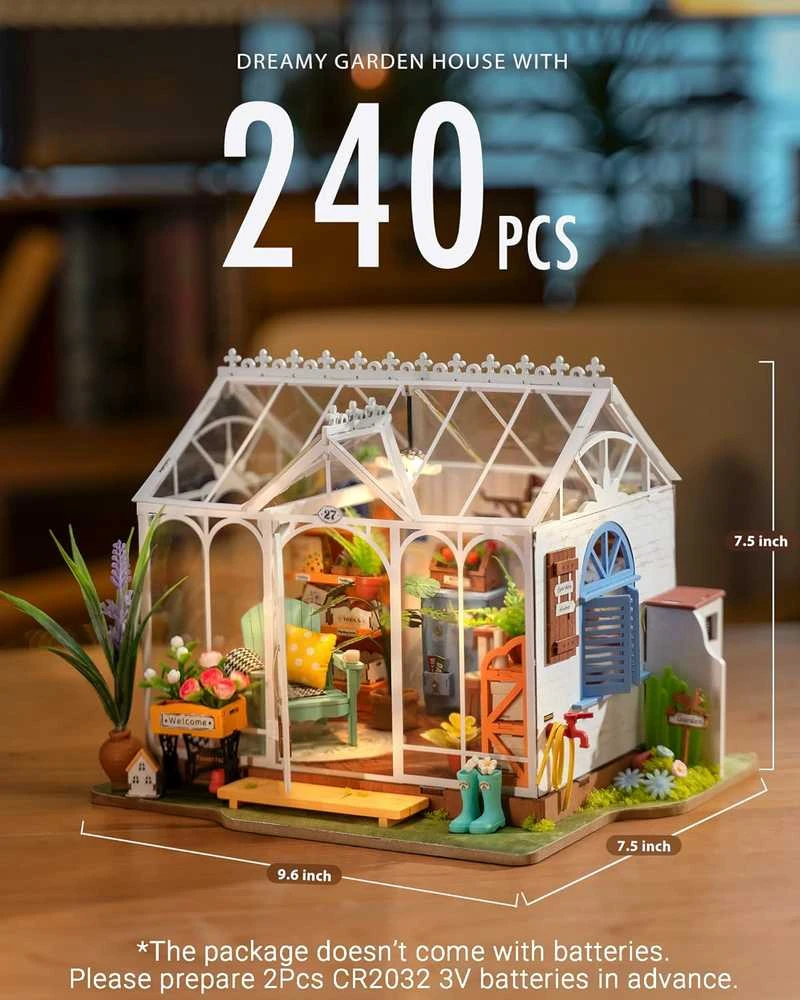 Robotime Mini namas 3D konstruktorius Dreamy Garden House