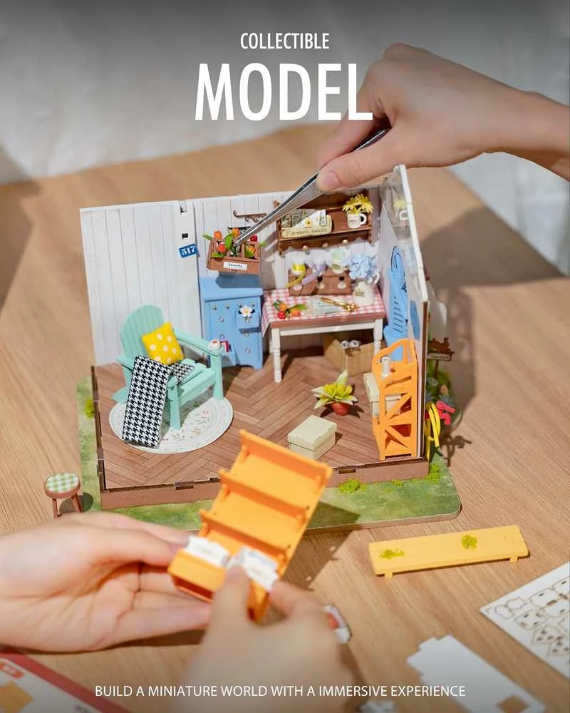 Robotime Mini namas 3D konstruktorius Dreamy Garden House
