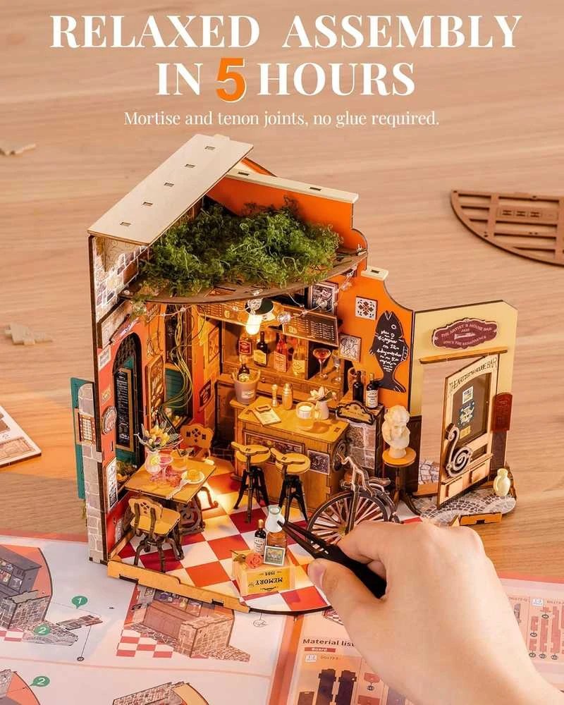 Robotime Mini namas 3D konstruktorius Elsos siuvimo studija
