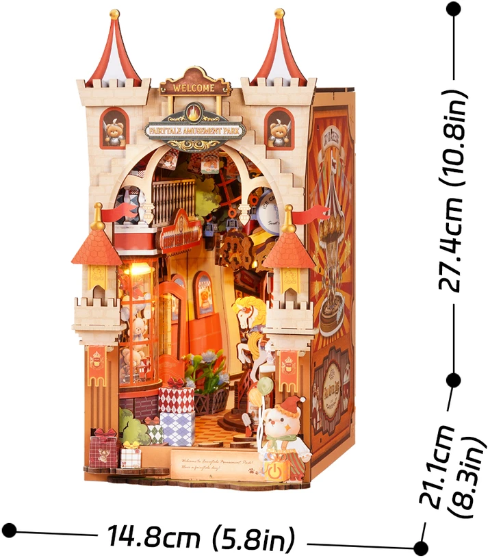 Robotime Mini namas 3D konstruktorius Fairytale Amusement Park