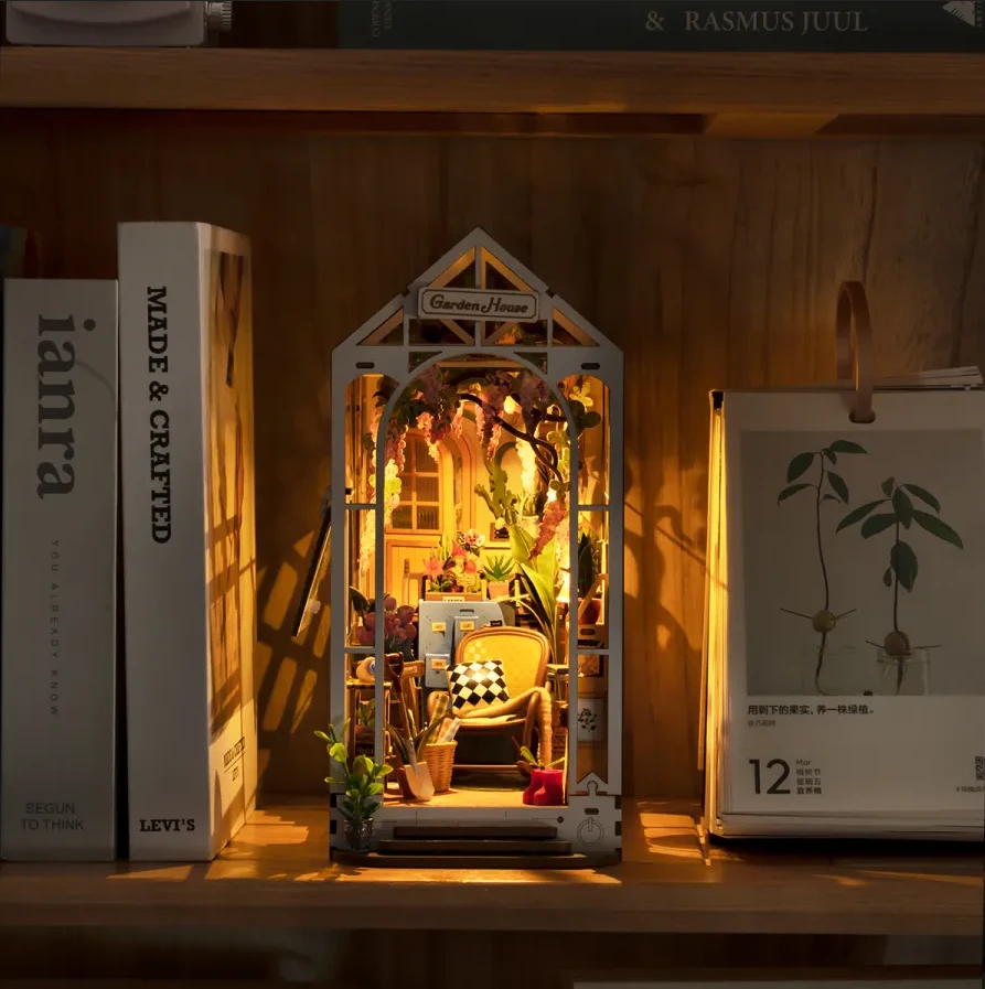 Robotime Mini namas 3D konstruktorius GARDEN HOUSE