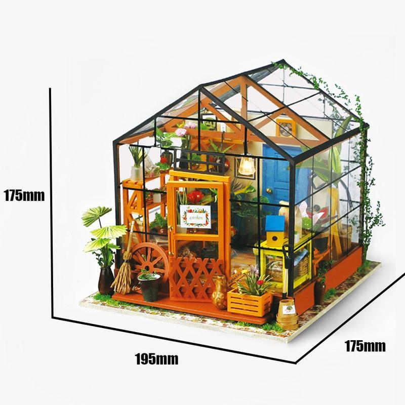 Robotime Mini namas 3D konstruktorius GĖLIŲ NAMAI