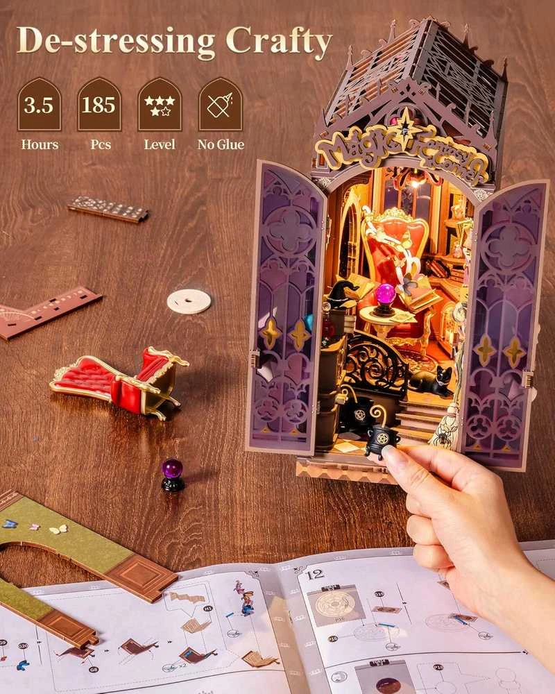 Robotime Mini namas 3D konstruktorius Magic Fantasy Corner