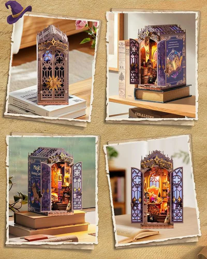 Robotime Mini namas 3D konstruktorius Magic Fantasy Corner