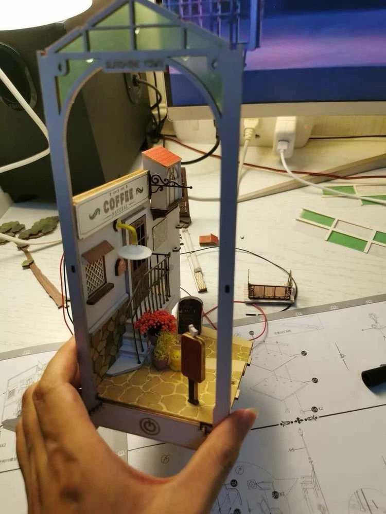 Robotime Mini namas 3D konstruktorius SUNSHINE TOWN