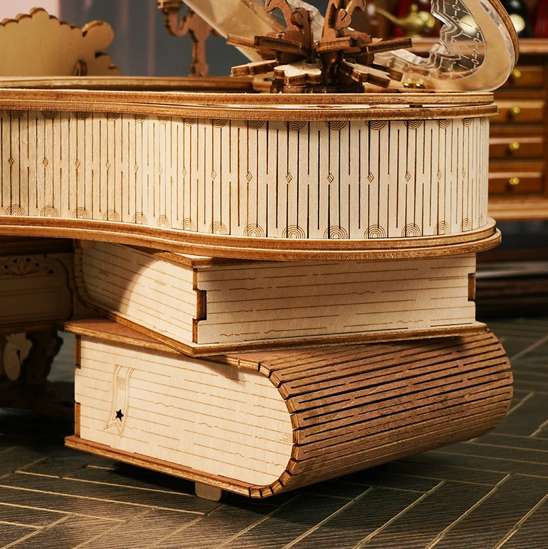 Robotime Muzikinis 3D medinis konstruktorius Magic Piano