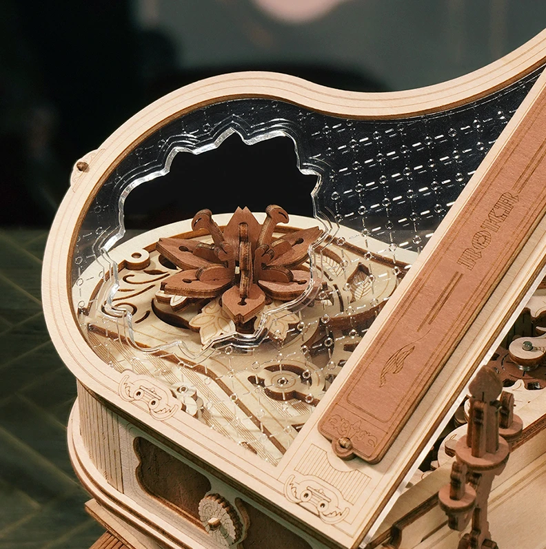 Robotime Muzikinis 3D medinis konstruktorius Magic Piano