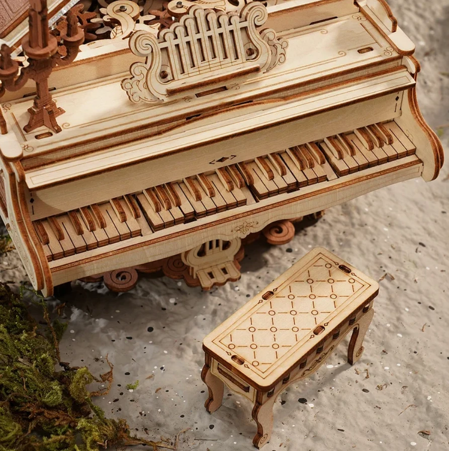 Robotime Muzikinis 3D medinis konstruktorius Magic Piano