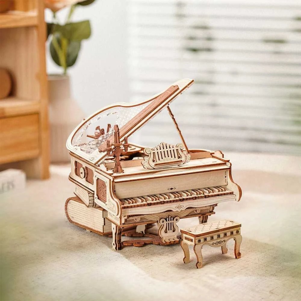 Robotime Muzikinis 3D medinis konstruktorius Magic Piano