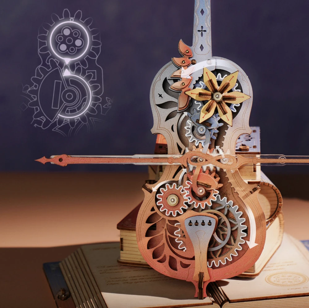 Robotime Muzikinis 3D medinis konstruktorius Svajonių simfonija