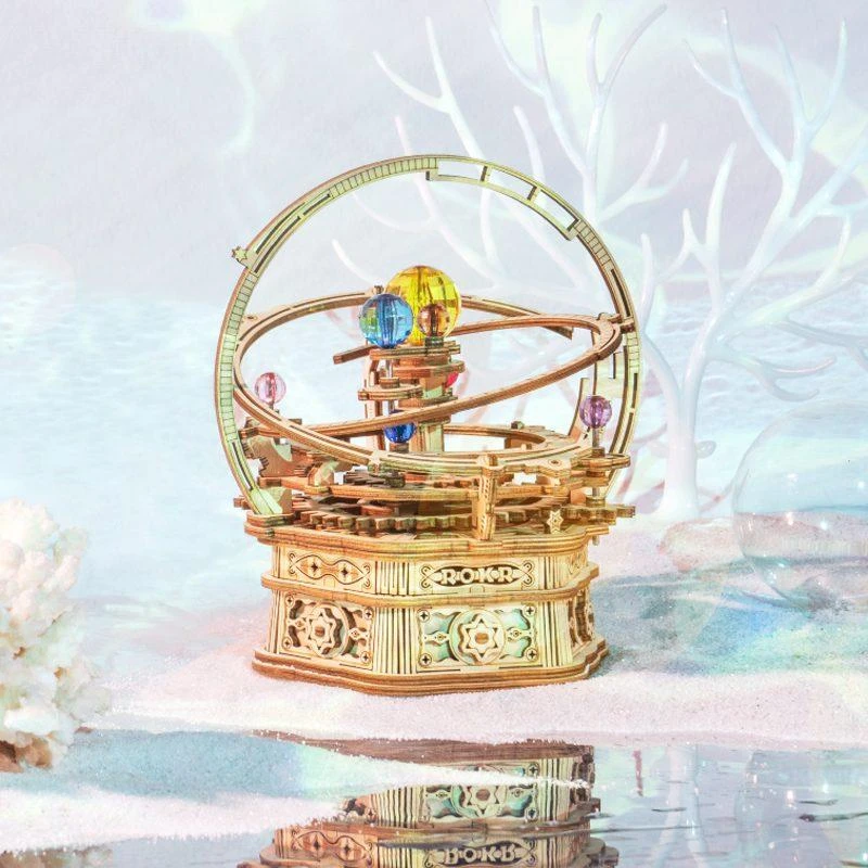 Robotime Muzikinis 3D medinis konstruktorius Žvaigždėta naktis