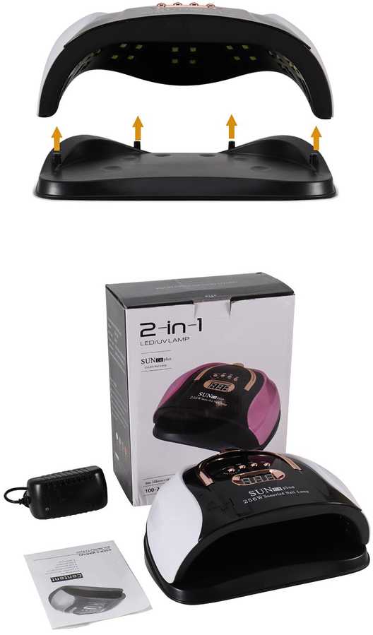 UV/LED Nagų lempa Sun C4 Plus 256W su 57 LED ir LCD ekranu