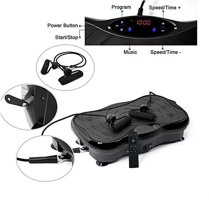 Vibracijos plokštė Vibro treniruoklis Platforma su vibro funkcija ir Bluetooth garsiakalbiu