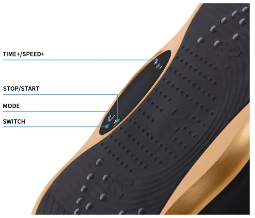 Vibracijos plokštė Vibro treniruoklis Platforma su vibro funkcija ir Bluetooth garsiakalbiu