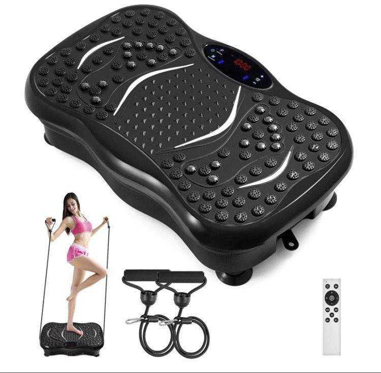Vibracijos plokštė Vibro treniruoklis Platforma su vibro funkcija ir Bluetooth garsiakalbiu
