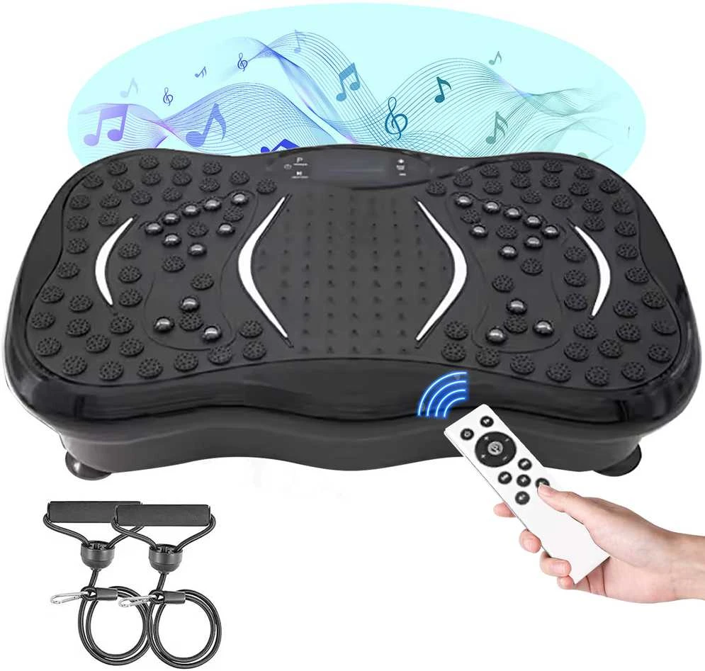 Vibracijos plokštė Vibro treniruoklis Platforma su vibro funkcija ir Bluetooth garsiakalbiu