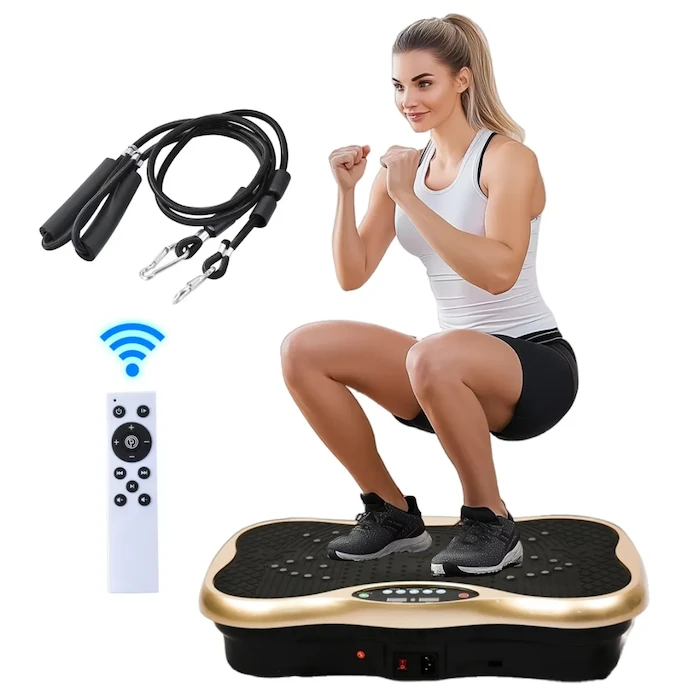 Vibracijos plokštė Vibro treniruoklis Platforma su vibro funkcija ir Bluetooth garsiakalbiu