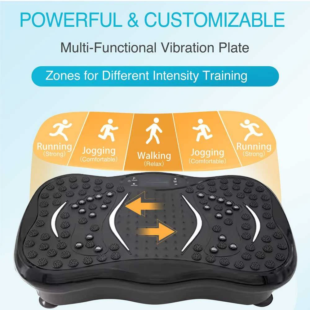 Vibracijos plokštė Vibro treniruoklis Platforma su vibro funkcija ir Bluetooth garsiakalbiu