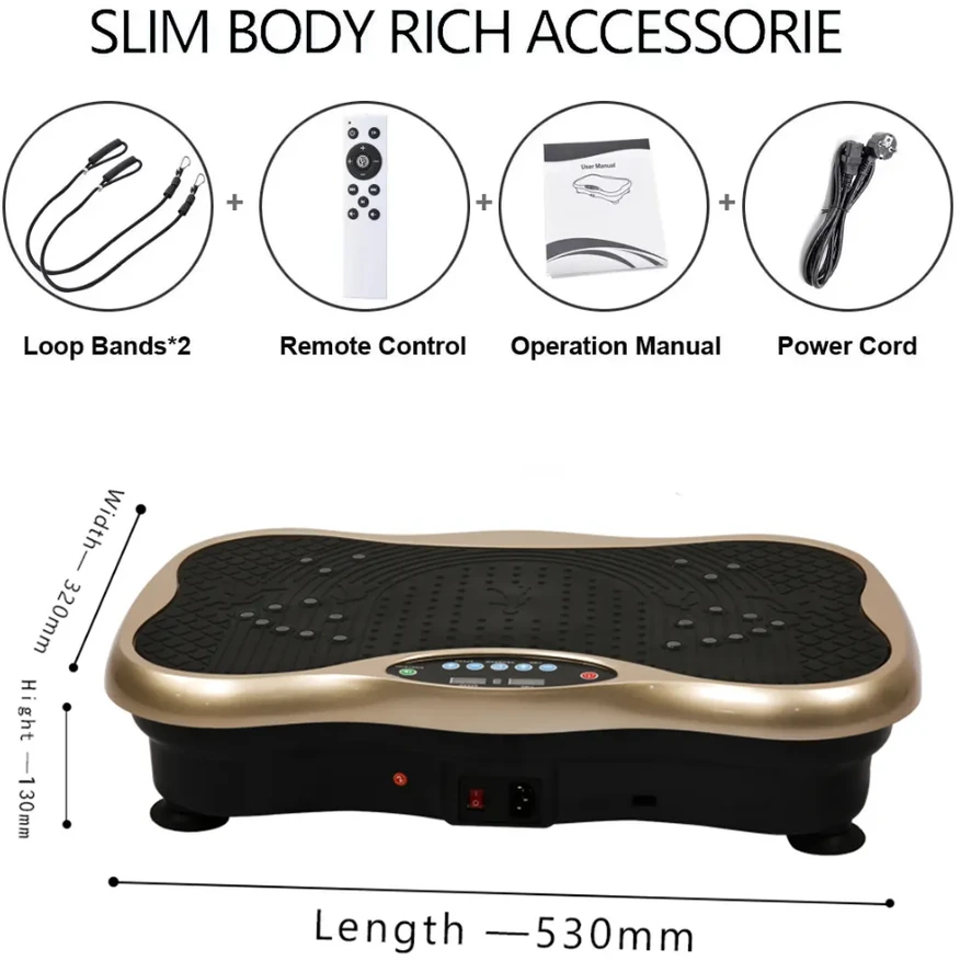 Vibracijos plokštė Vibro treniruoklis Platforma su vibro funkcija ir Bluetooth garsiakalbiu