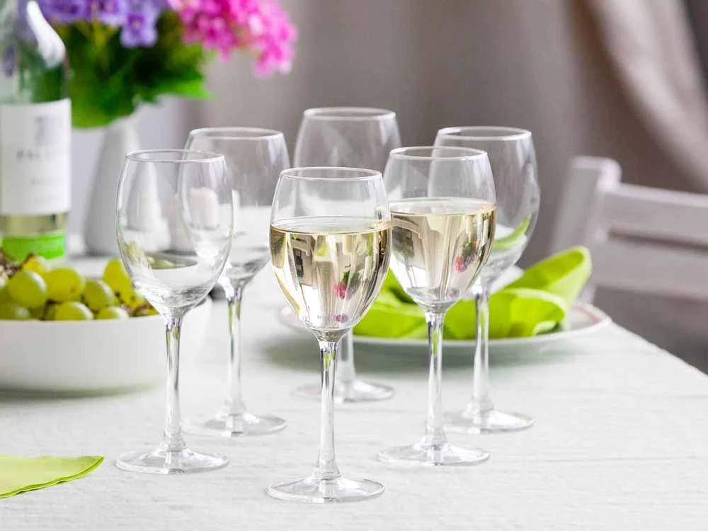 Royal Leerdam Deimantinis 6 baltų vyno taurių rinkinys, 250 ml