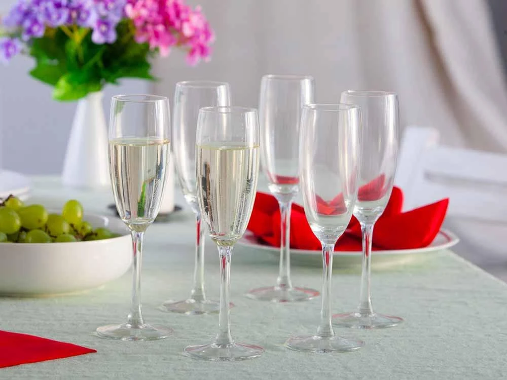 Diamond Deimantinis šampano taurių rinkinys, 6 vnt., 180 ml