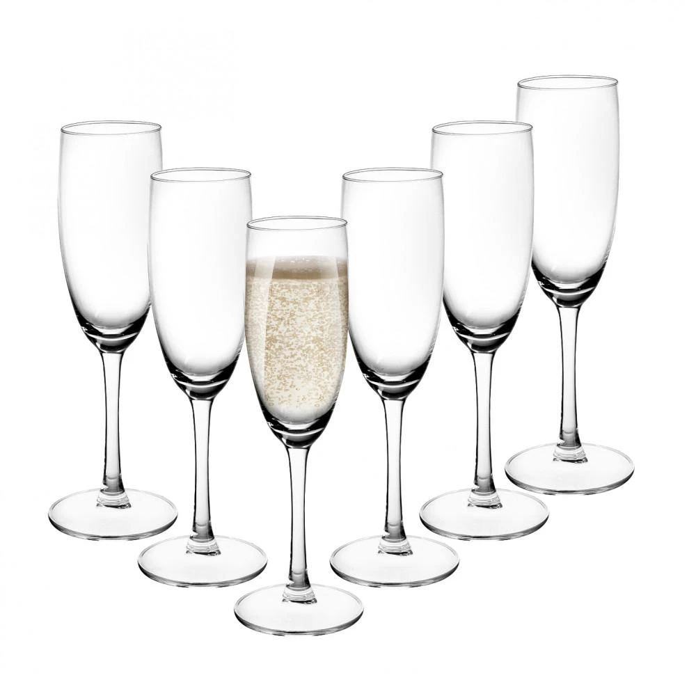 Diamond Deimantinis šampano taurių rinkinys, 6 vnt., 180 ml
