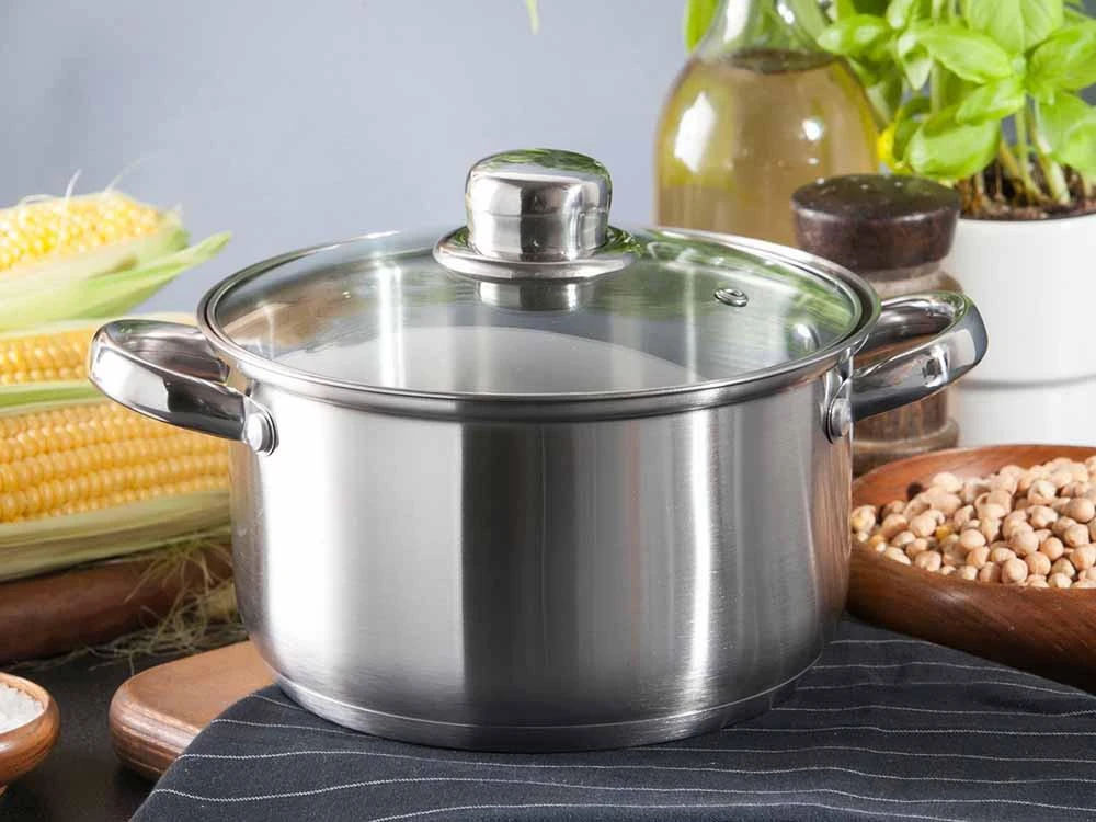 Fabio stainless steel casserole 18cm 2,6 L su dangčiu