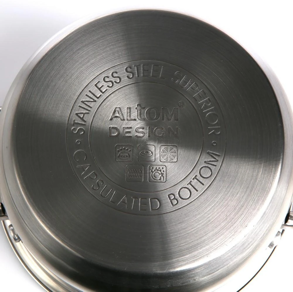 Fabio stainless steel casserole 18cm 2,6 L su dangčiu