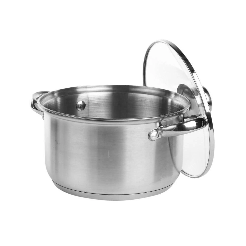 Fabio stainless steel casserole 18cm 2,6 L su dangčiu